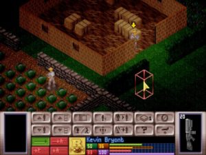 Вид “Battlescape”, где происходит тактический бой.